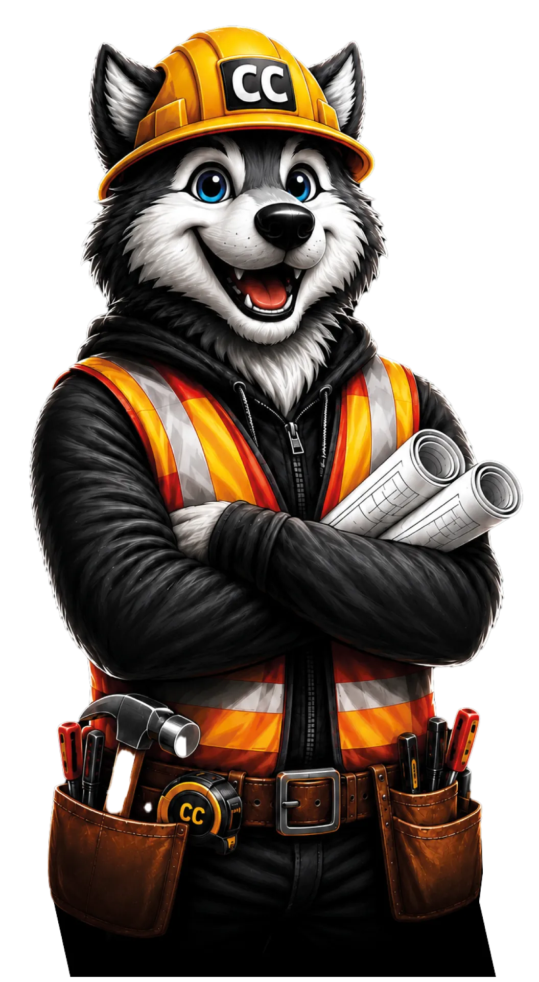 Community Construction LLC mascot, licensed roofing and construction contractor in Connecticut